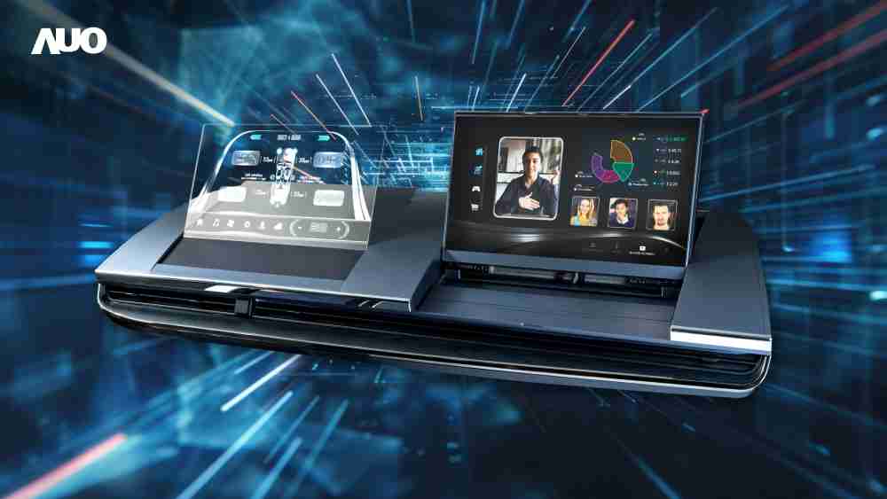 欧陆注册Micro LED Display HMI解决方案打造透明Micro LED前座仪表，，呈现信息并保留驾驶视野开阔；亦为副驾驶座乘客打造收放自如的Micro LED屏幕，，，在不影响显示质量的前提于显示区内建镜头，，，，让用户能与视讯对象直接眼神接触，，，，提供绝佳的双向沟通体验